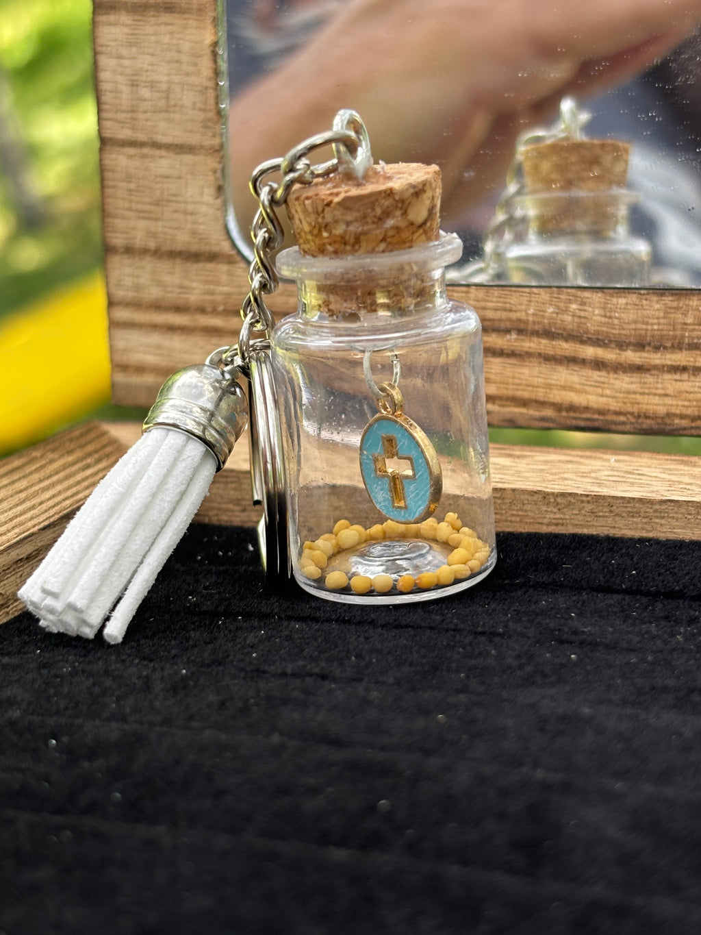 Jewelry 7th day, Kosher mustard seed keychains