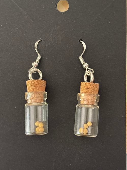7th day Sterling silver earrings