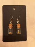 Earrings, Sterling silver, mustard seed. On the 7th day. Just text shape. I will customize your special piece.